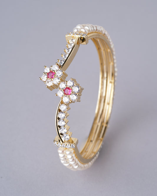 Ragapushpi - The Rosy Night Pearl Bangle