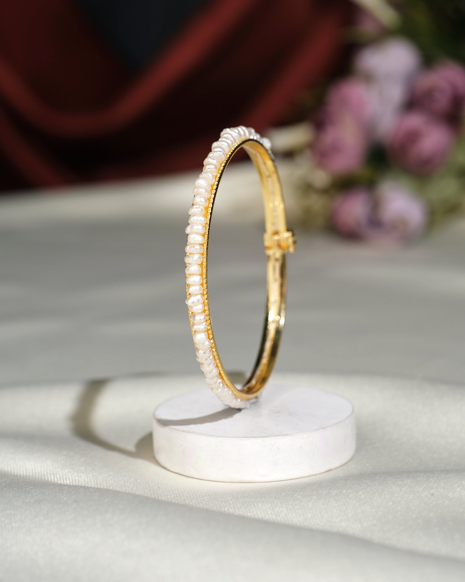 Simple Pearl Bangle