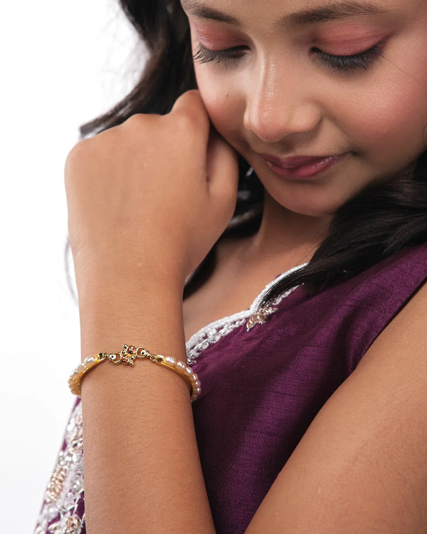 Teddy Pearl Bangle for kids