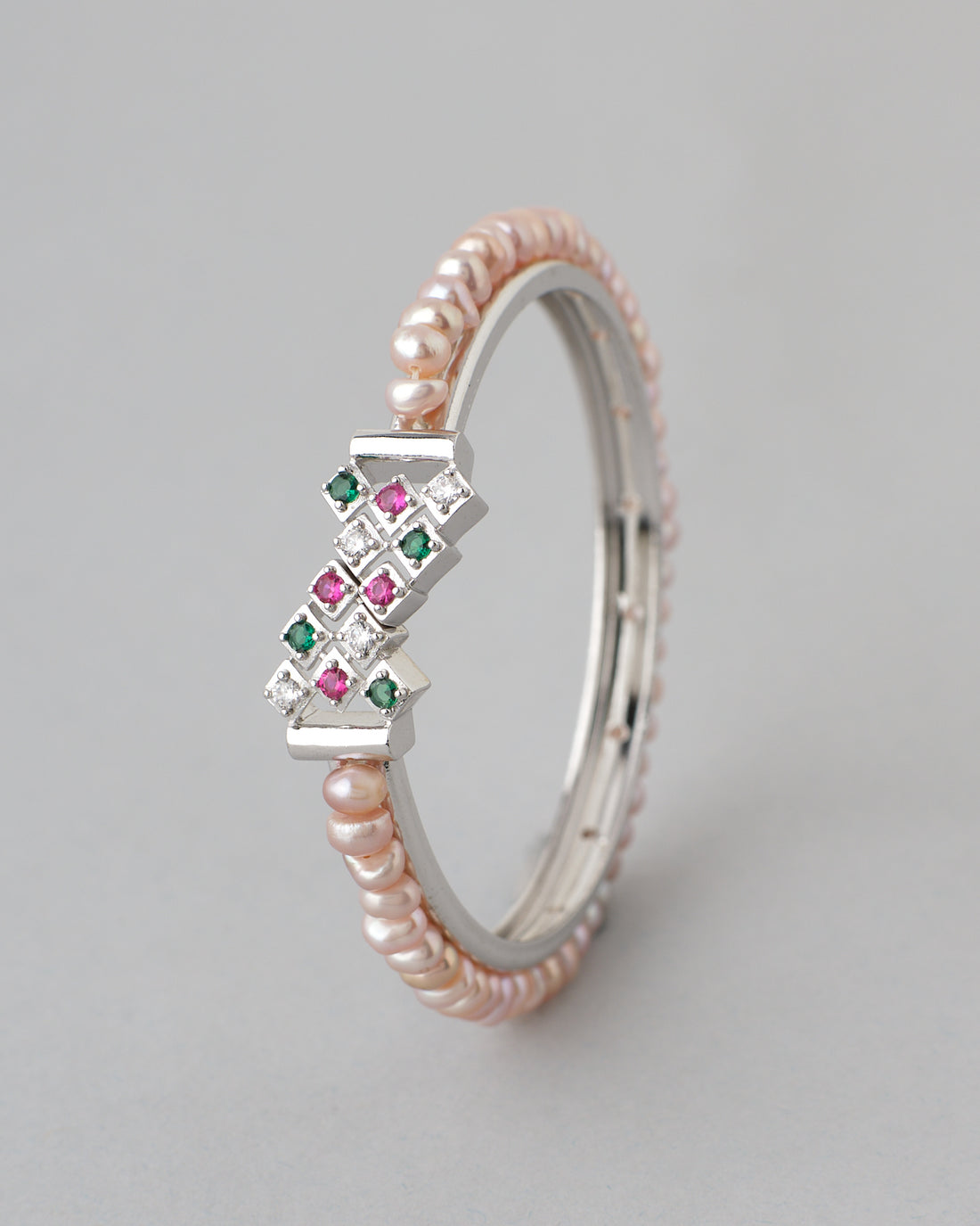 Royal Pearl Gemstone Bangle