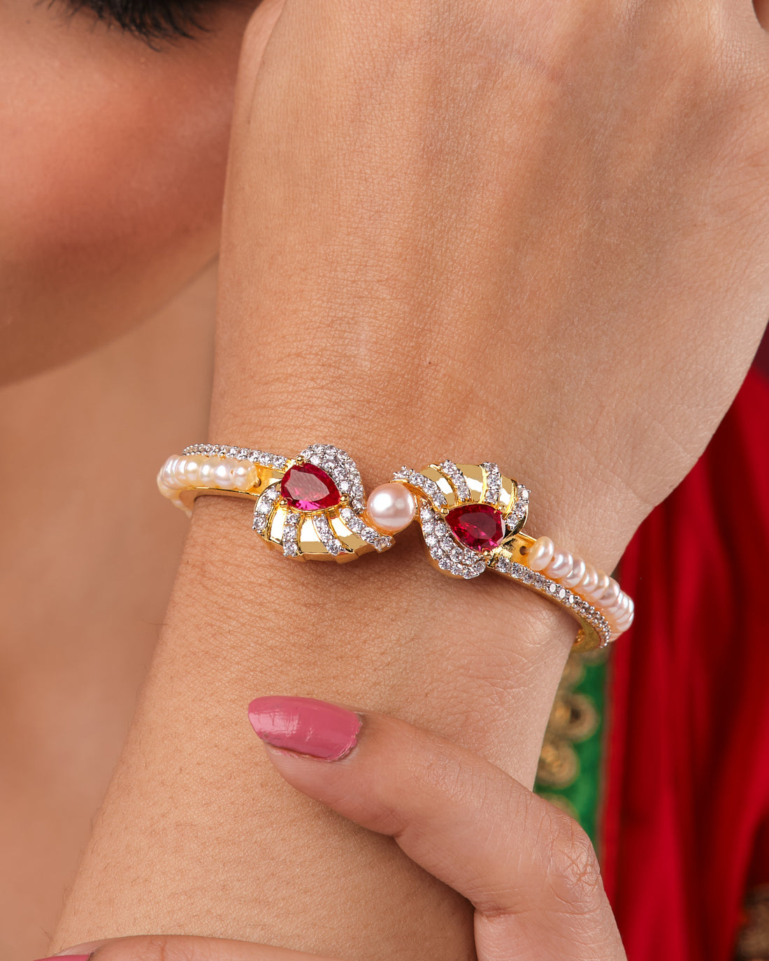 Elegant Gold-Plated Bangle for Women