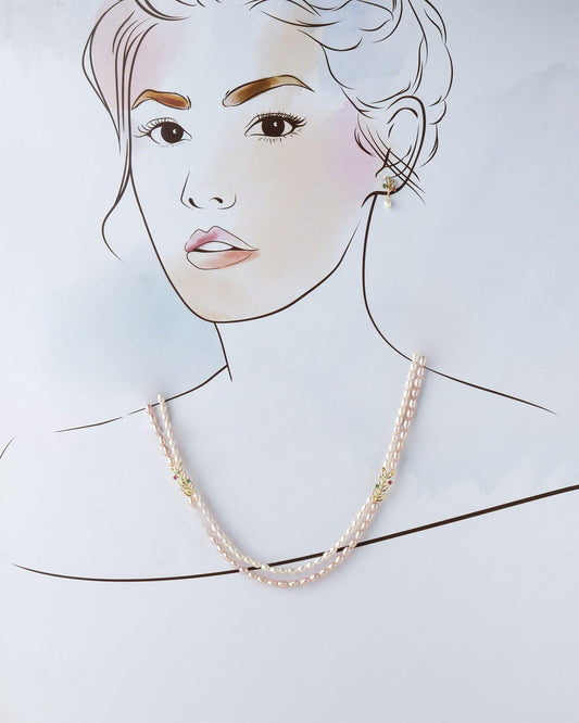 Beautiful Dual Side Pendant Pearl Necklace Set - Chandrani Pearls