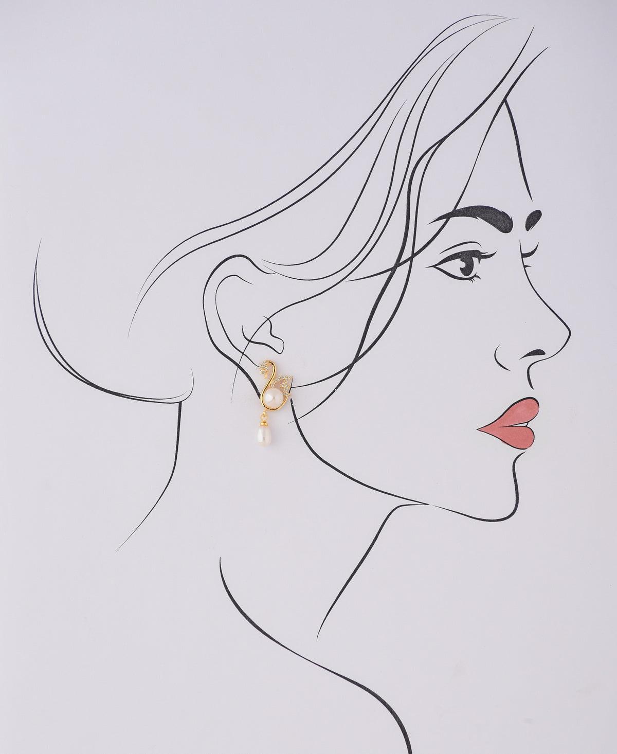 Beautiful Duck Pearl Hanging Earring - Chandrani Pearls