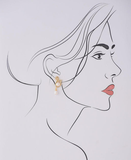 Beautiful Duck Pearl Hanging Earring - Chandrani Pearls