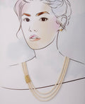 Beautiful Leaf Real Pearl Necklace Set - Chandrani Pearls