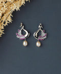 Beautiful Peacock Pearl hanging Earring - Chandrani Pearls
