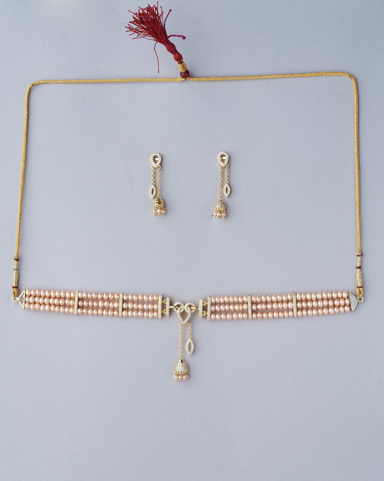 Beautiful Pearl Necklace Set - Chandrani Pearls