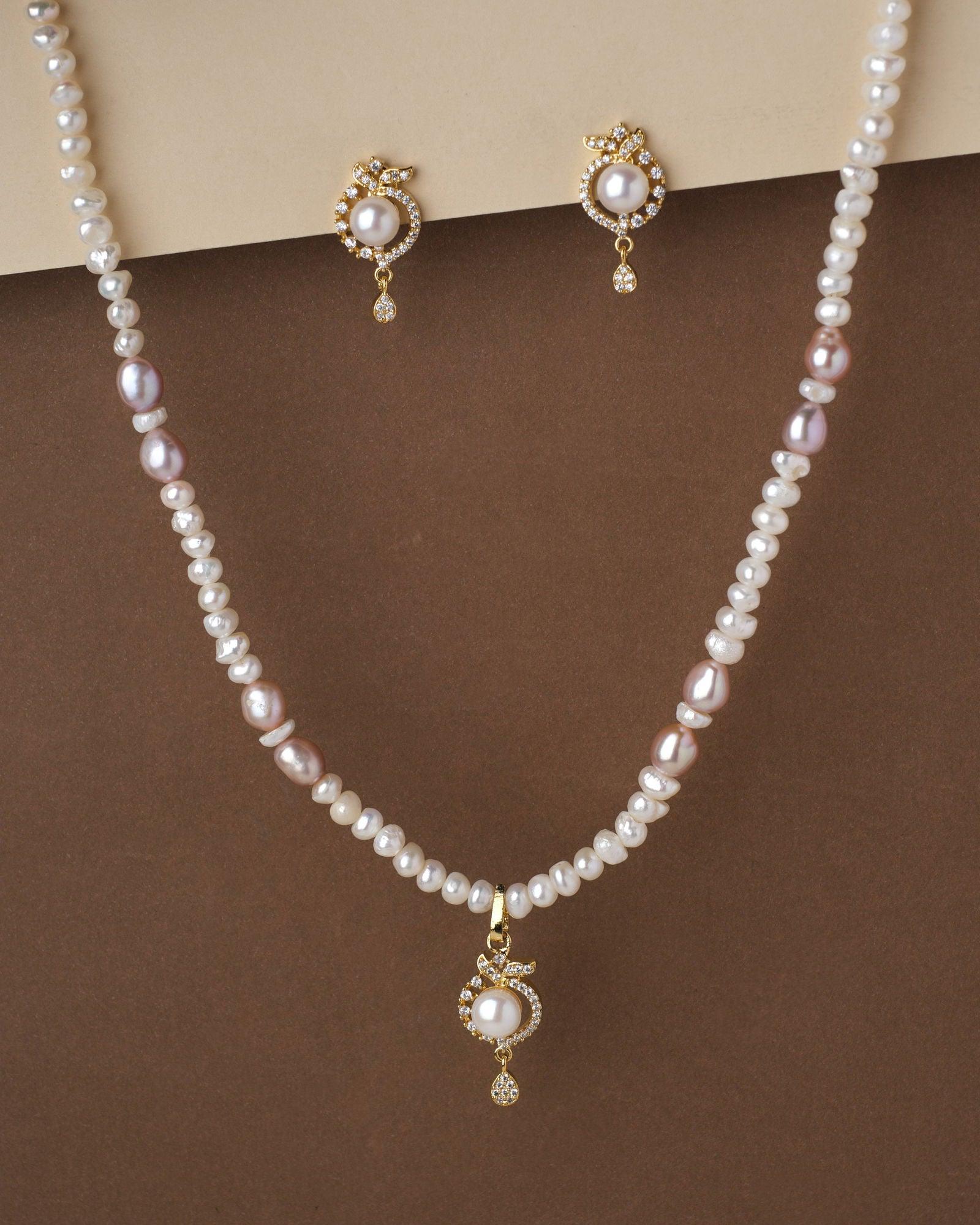 Beautiful Pearl Necklace Set - Chandrani Pearls