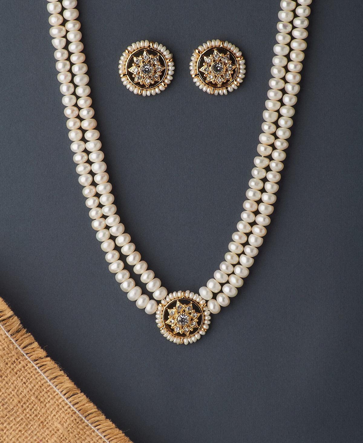 Beautiful Real Pearl Necklace Set - Chandrani Pearls
