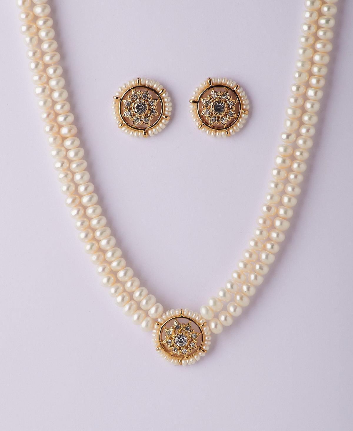 Beautiful Real Pearl Necklace Set - Chandrani Pearls