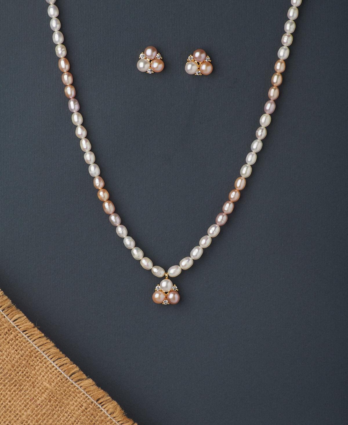 Beautiful Real Pearl Necklace Set - Chandrani Pearls