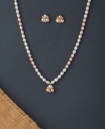 Beautiful Real Pearl Necklace Set - Chandrani Pearls