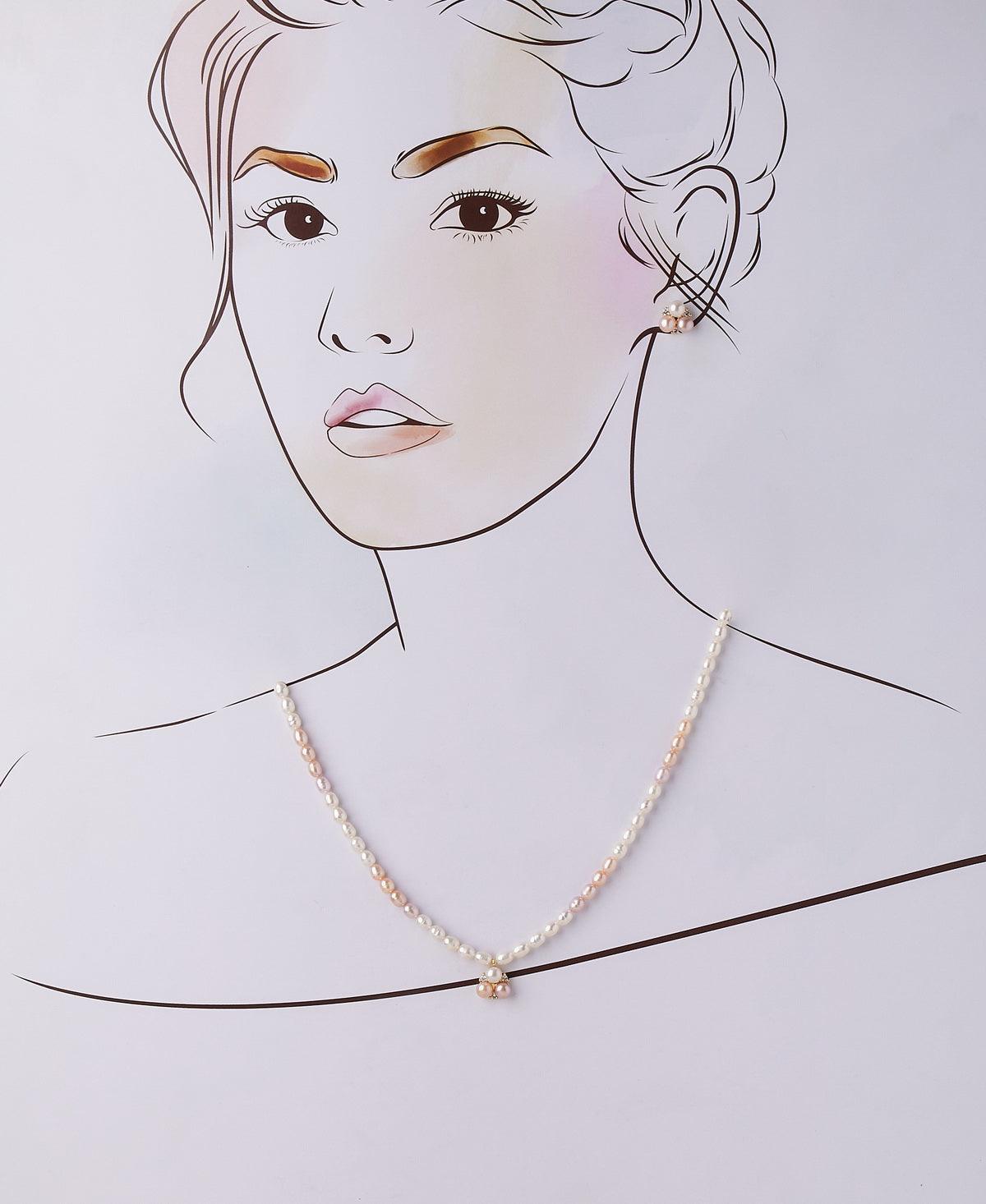 Beautiful Real Pearl Necklace Set - Chandrani Pearls