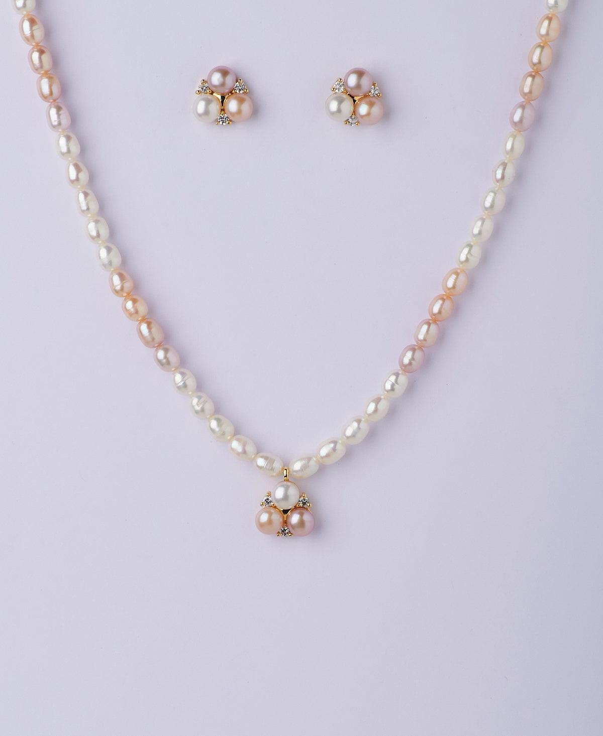 Beautiful Real Pearl Necklace Set - Chandrani Pearls