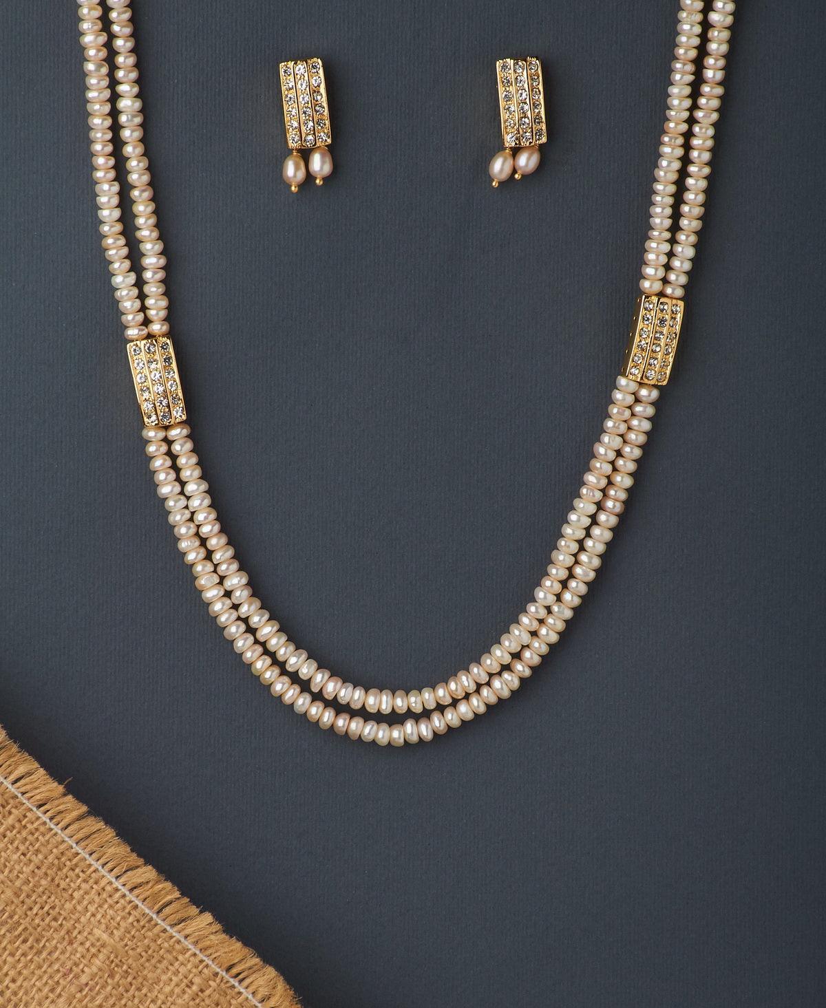 Beautiful Real Pearl Necklace Set - Chandrani Pearls