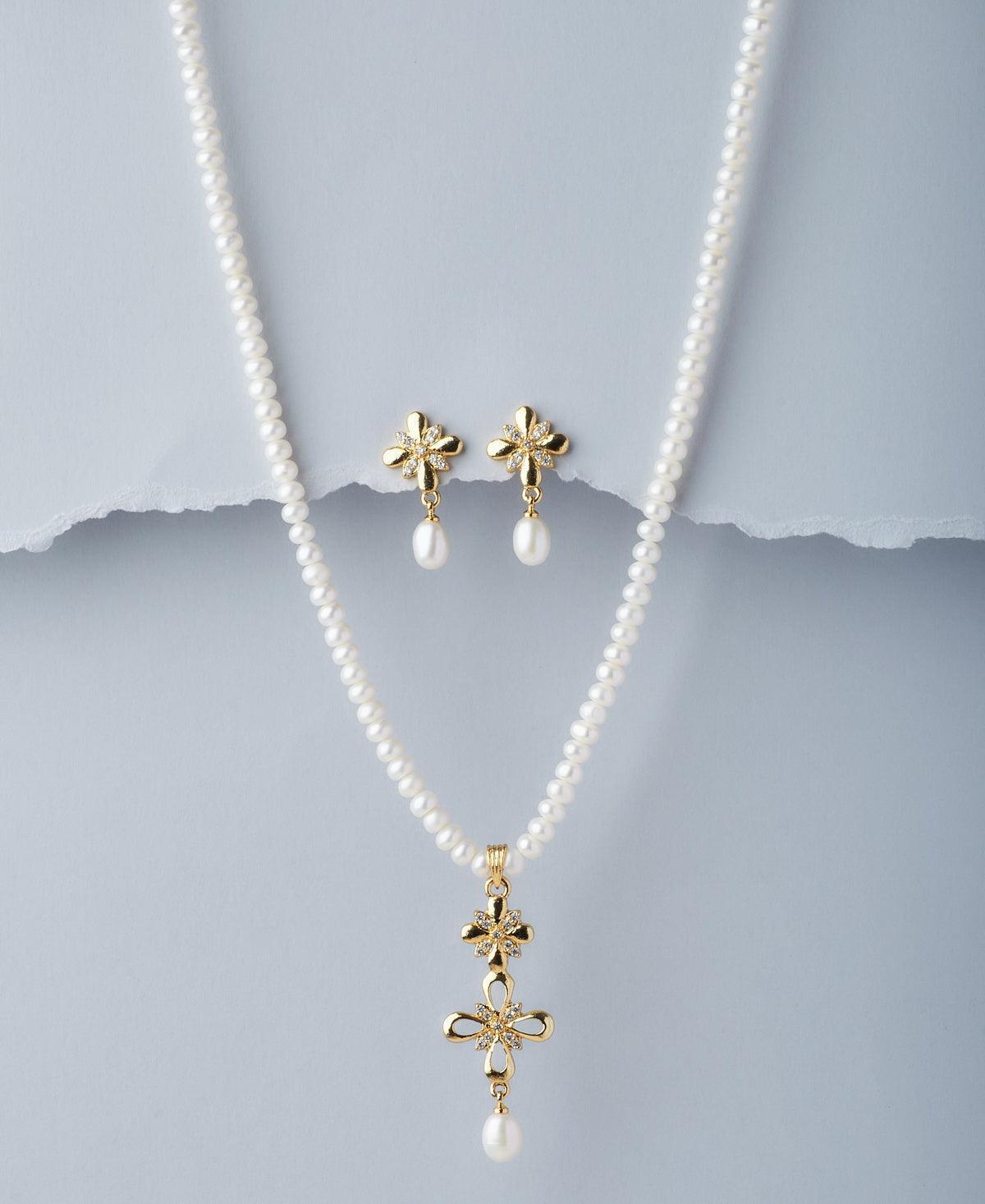 Beautiful Real Pearl Necklace Set - Chandrani Pearls