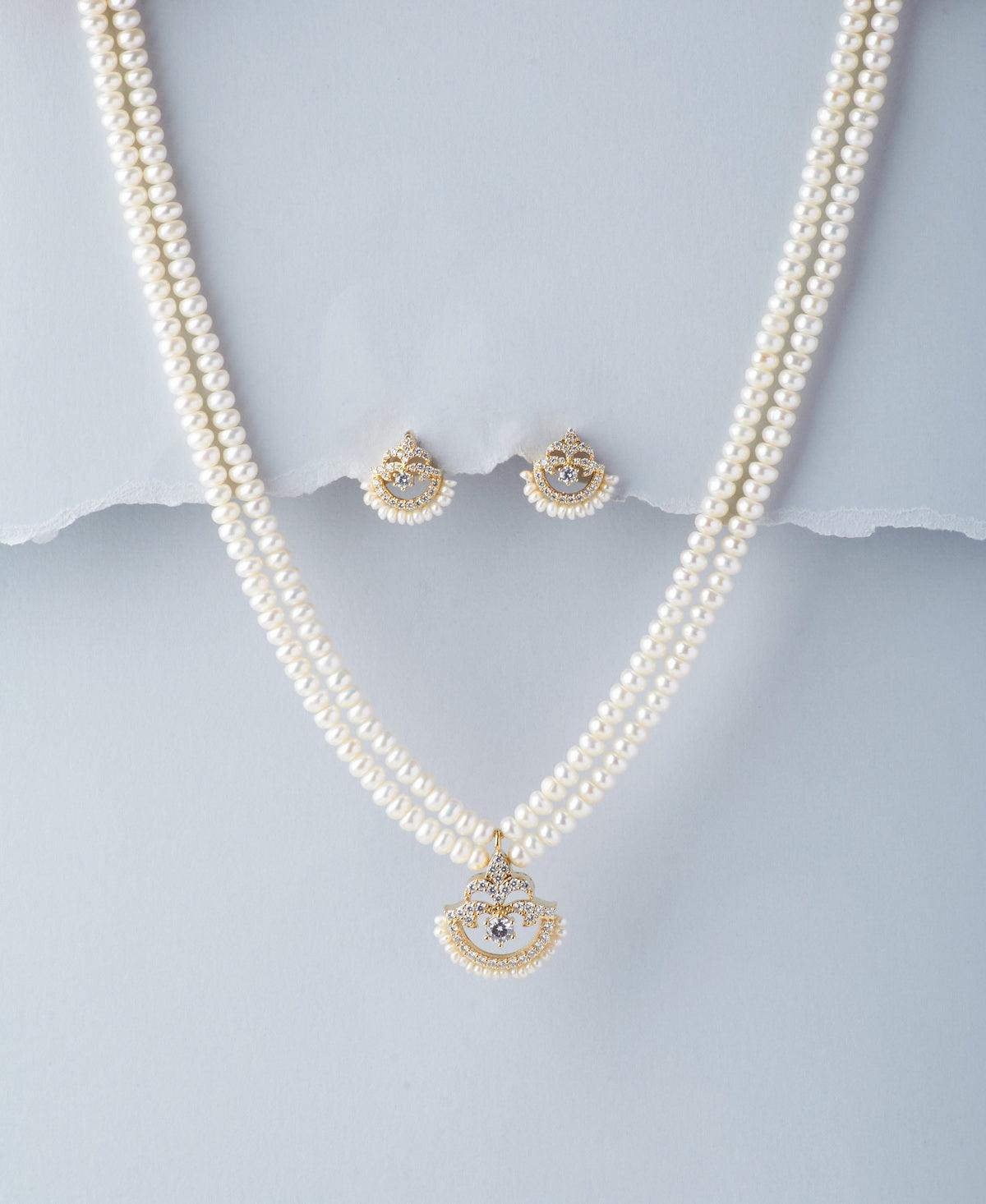 Beautiful Real Pearl Necklace Set - Chandrani Pearls