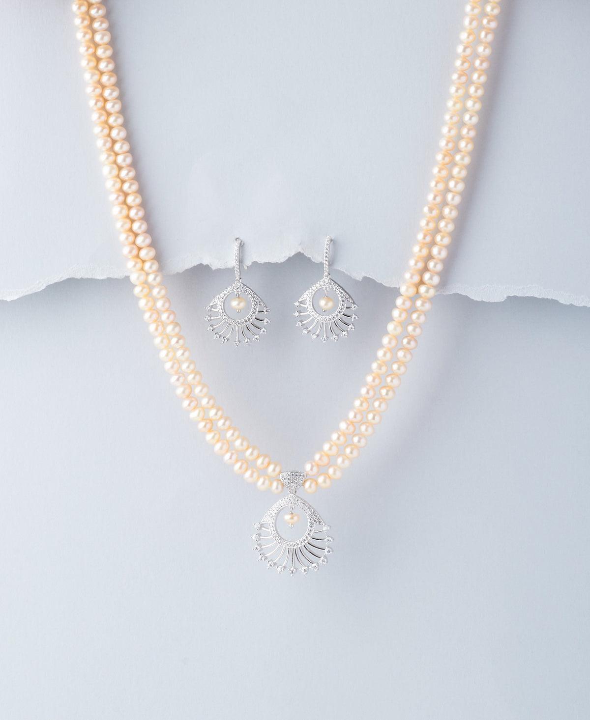 Beautiful Real Pearl Necklace Set - Chandrani Pearls
