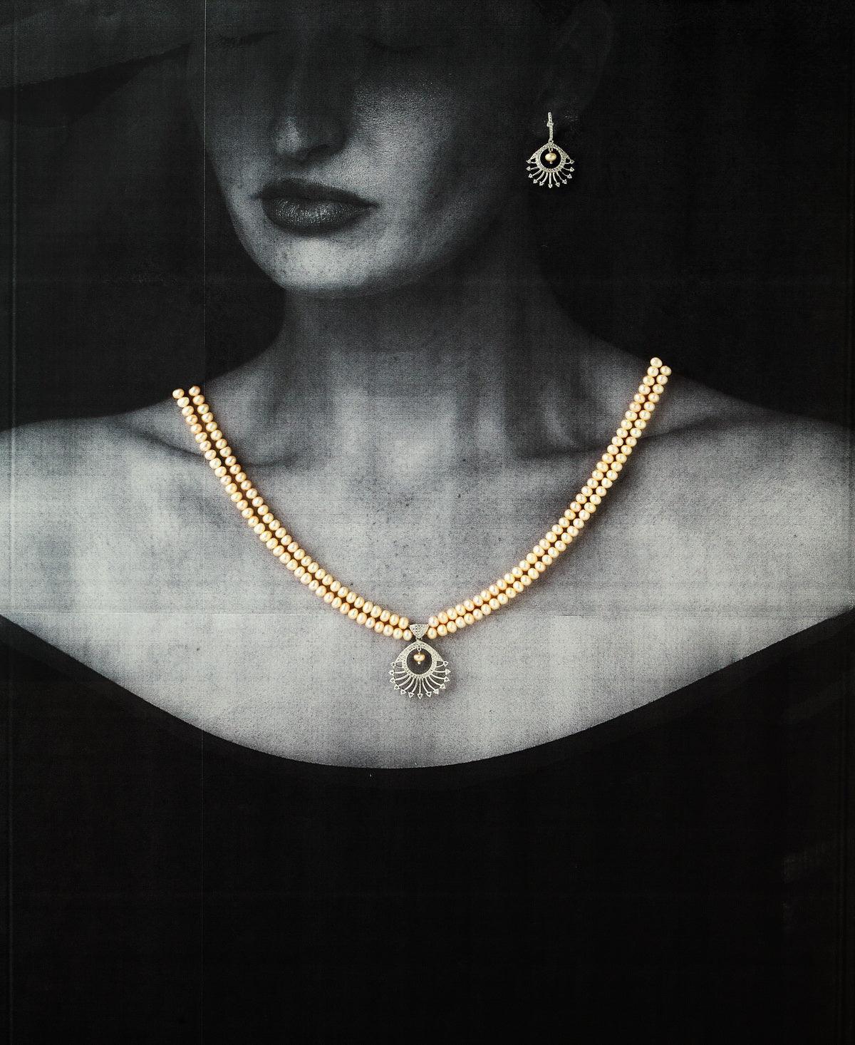 Beautiful Real Pearl Necklace Set - Chandrani Pearls