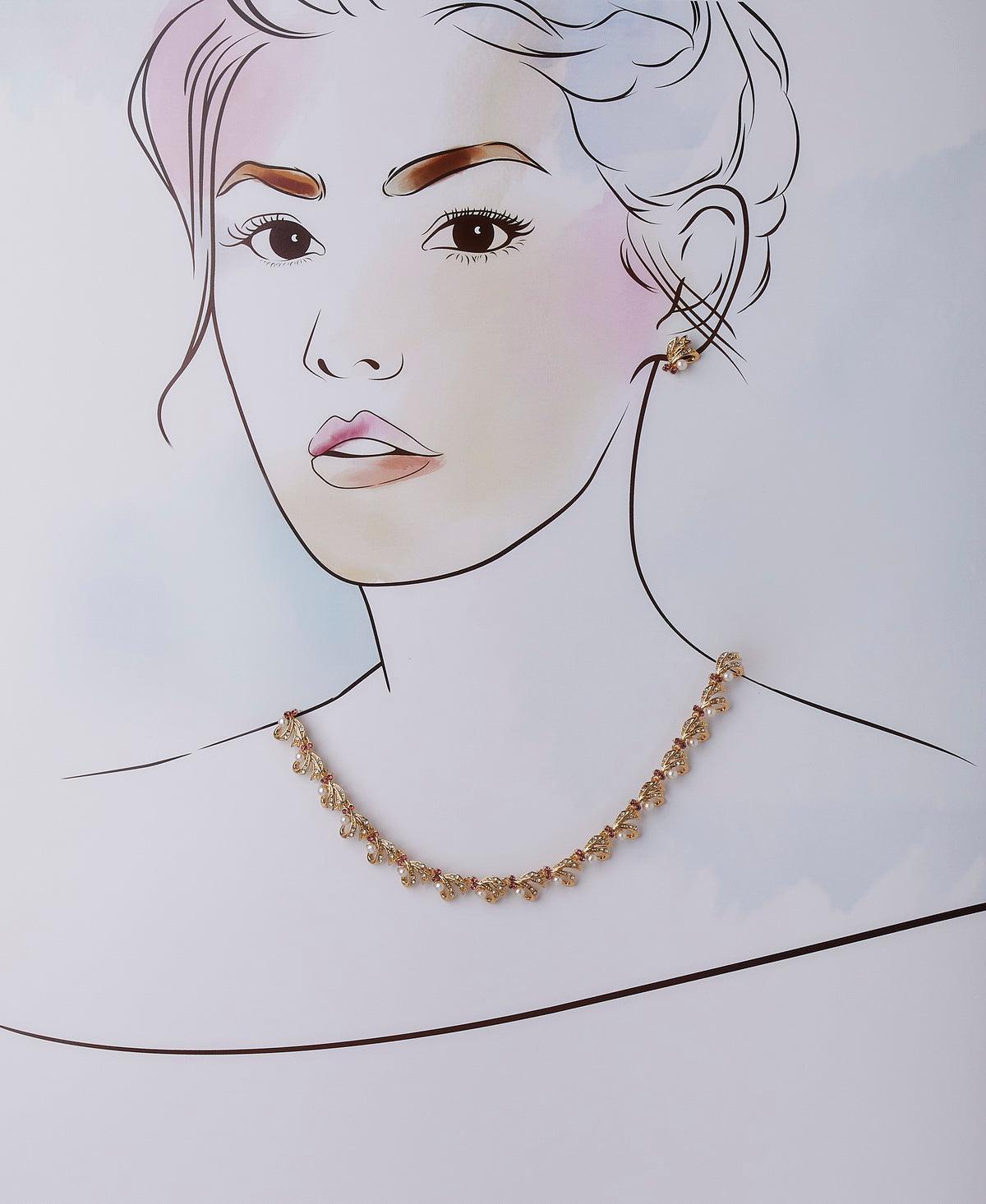 Beautiful Real Pearl Necklace Set - Chandrani Pearls