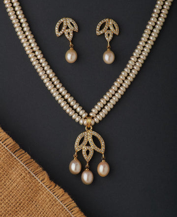 Beautiful Real Pearl Necklace Set - Chandrani Pearls