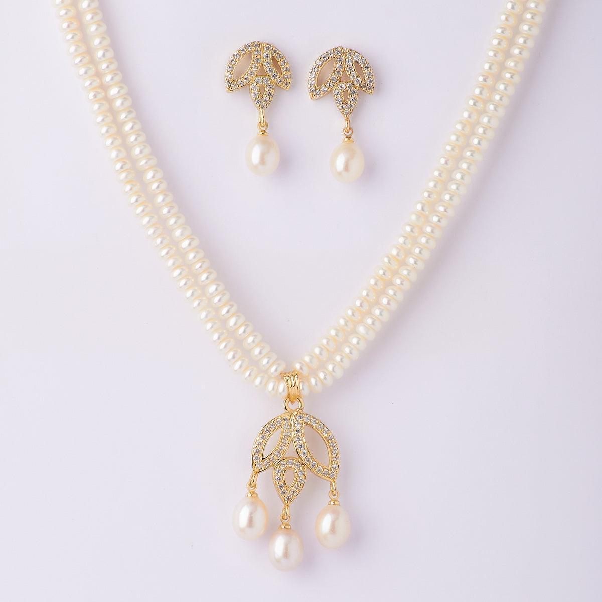 Beautiful Real Pearl Necklace Set - Chandrani Pearls
