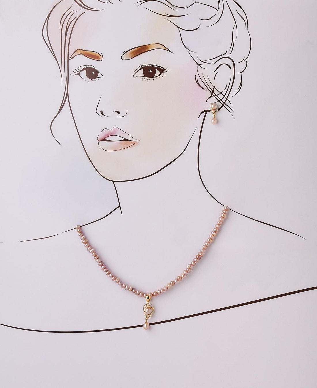 Beautiful Real Pearl Necklace Set - Chandrani Pearls