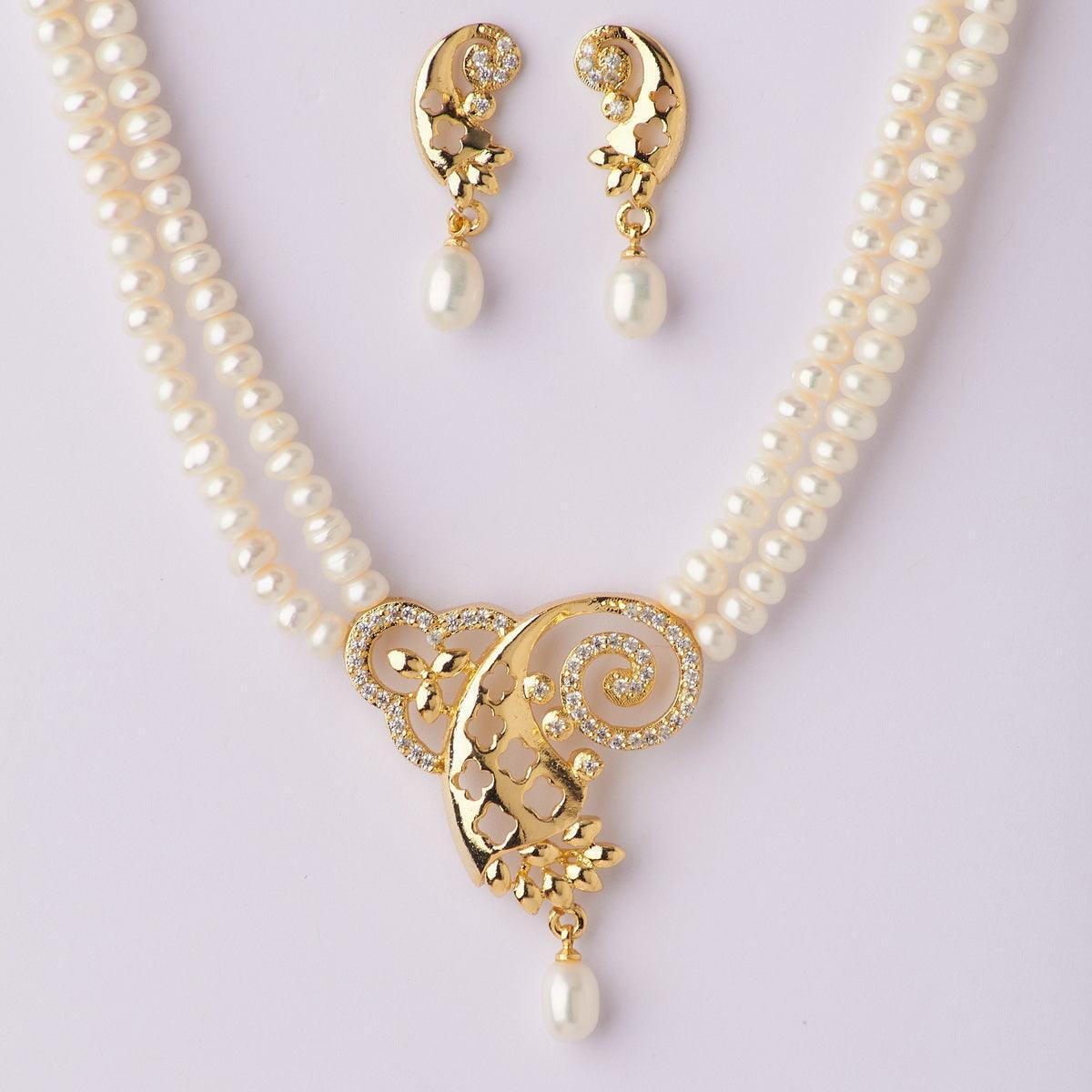 Beautiful Real Pearl Necklace Set - Chandrani Pearls