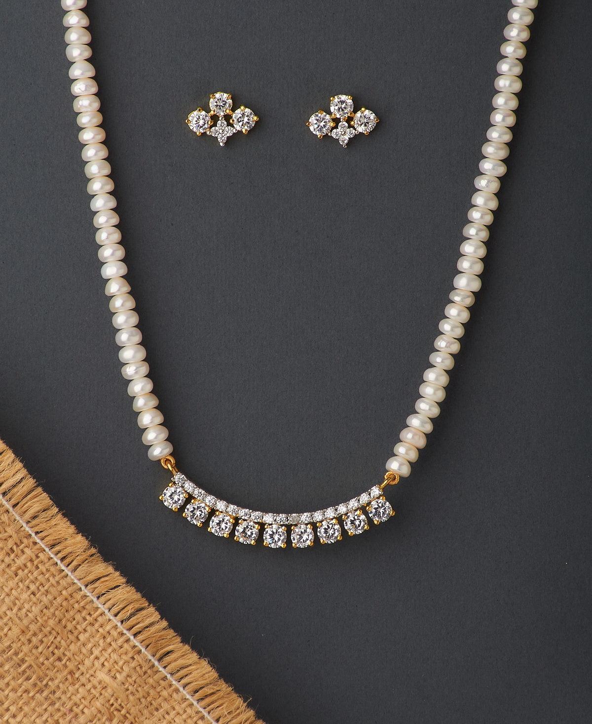 Beautiful Real Pearl Necklace Set - Chandrani Pearls