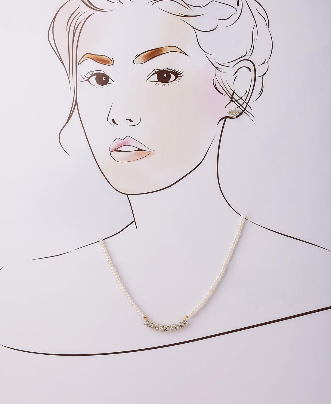Beautiful Real Pearl Necklace Set - Chandrani Pearls