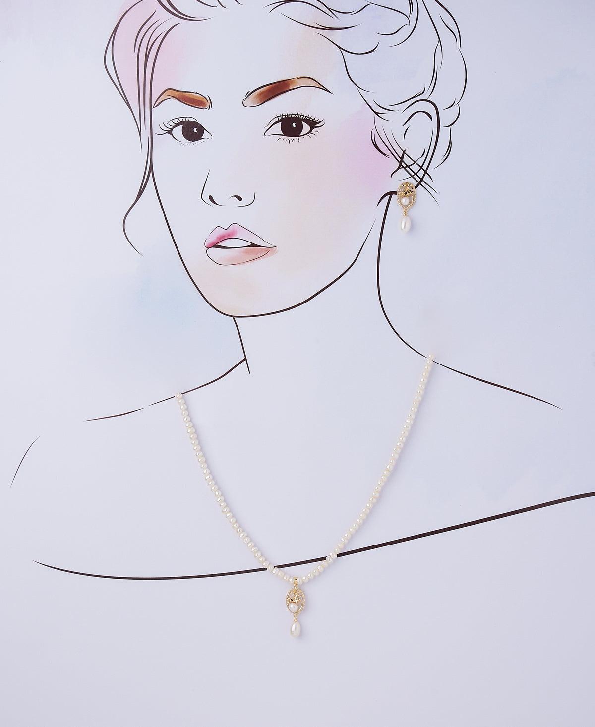 Beautiful Real Pearl Necklace Set - Chandrani Pearls