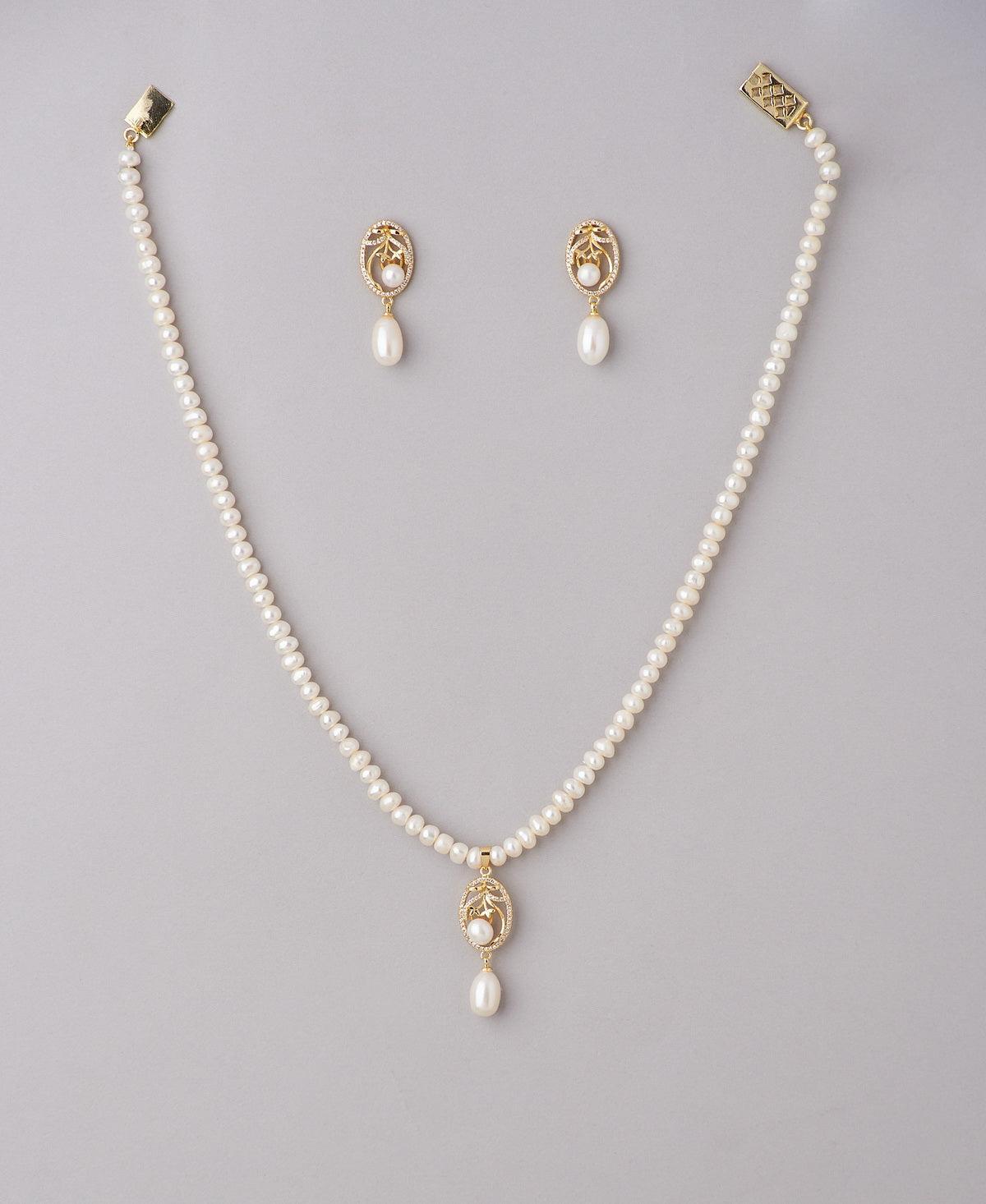 Beautiful Real Pearl Necklace Set - Chandrani Pearls