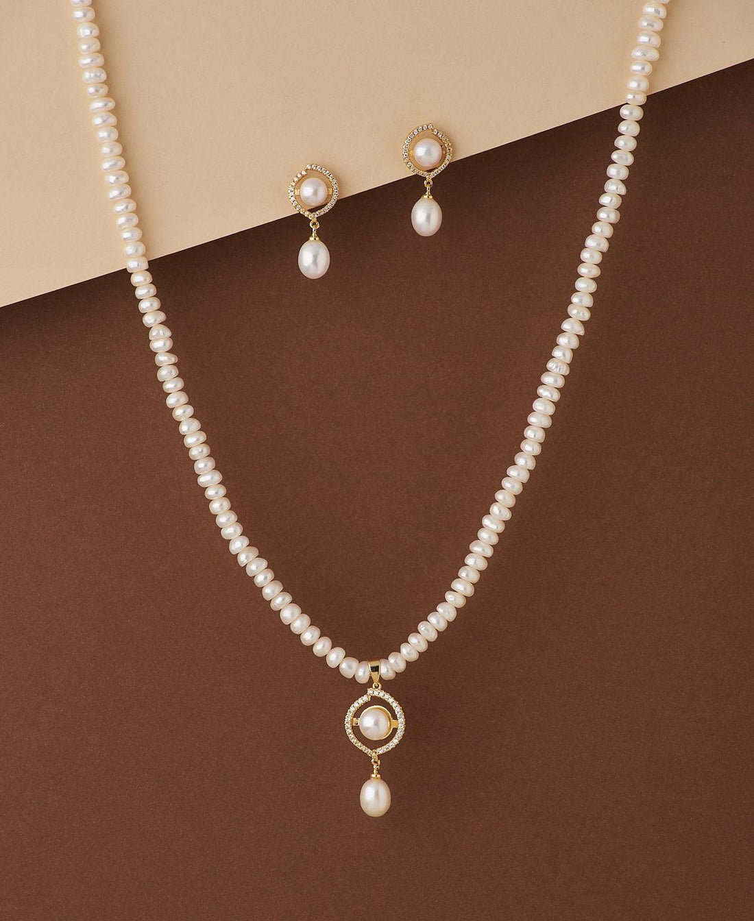 Beautiful Real Pearl Necklace Set - Chandrani Pearls