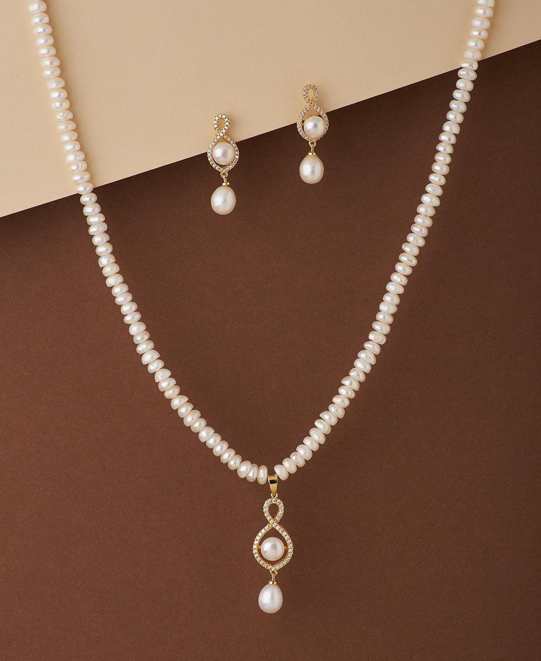 Beautiful Real Pearl Necklace Set - Chandrani Pearls