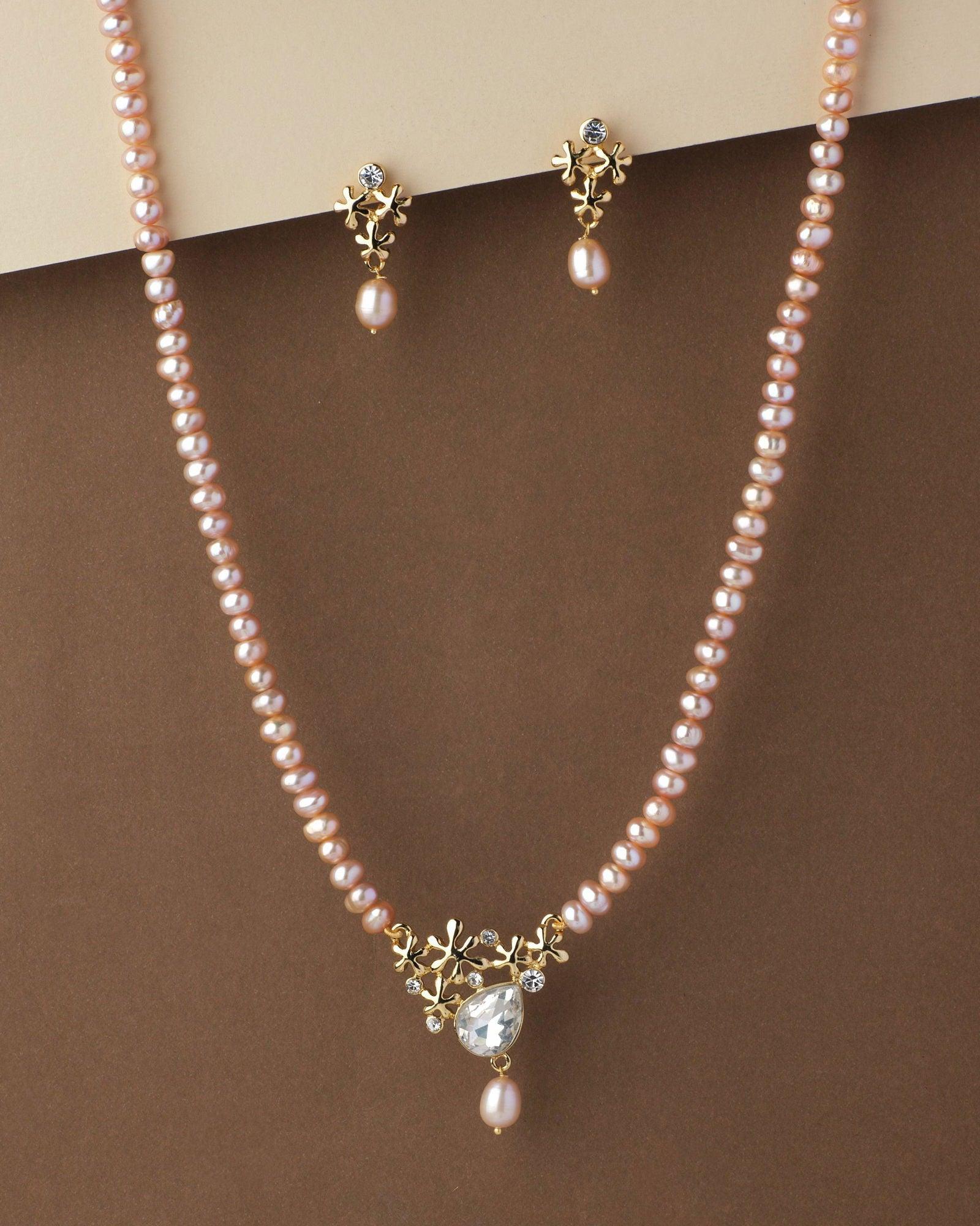Beautiful Real Pearl Necklace Set - Chandrani Pearls