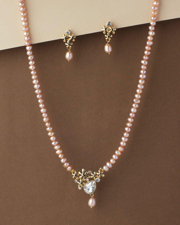 Beautiful Real Pearl Necklace Set - Chandrani Pearls