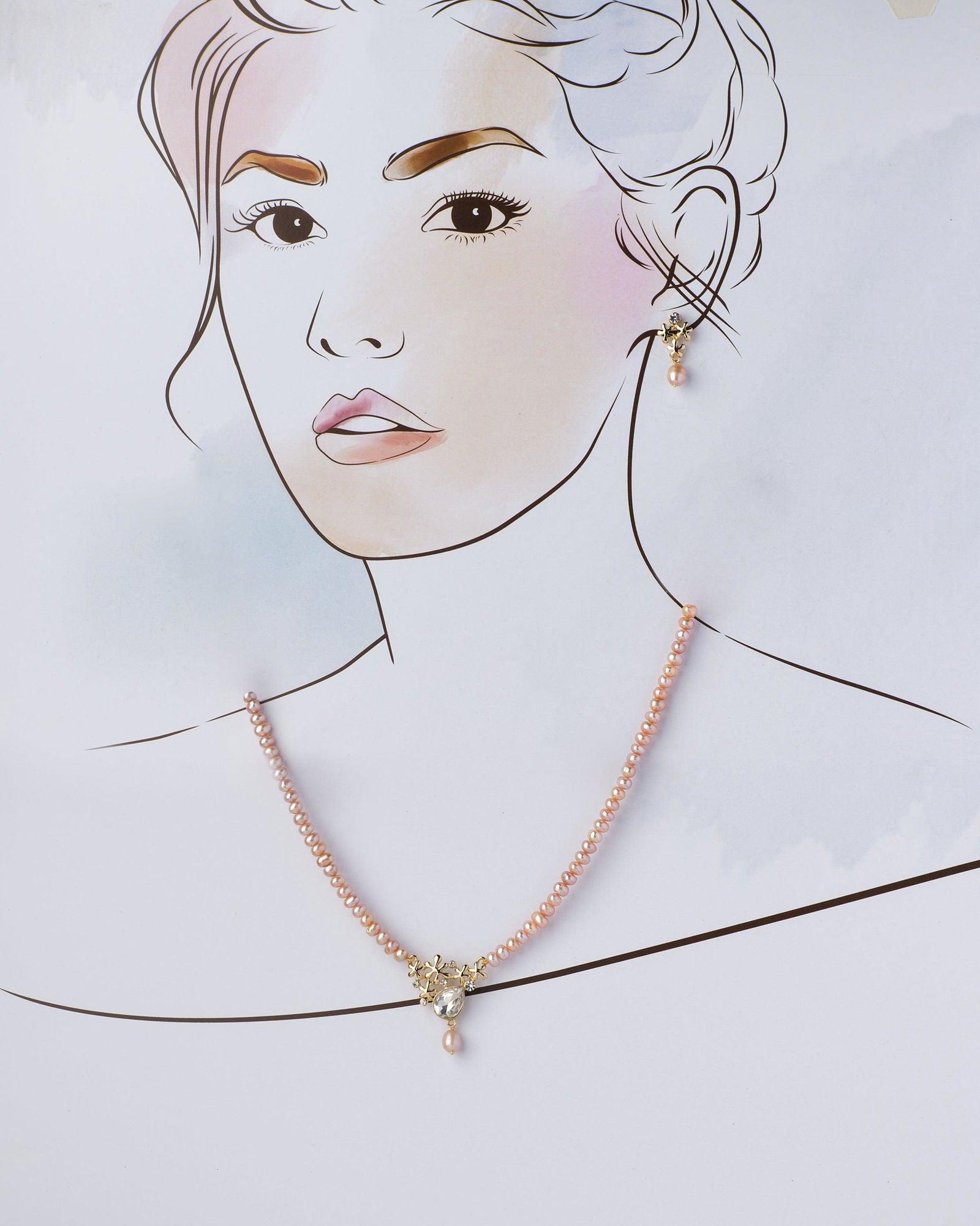 Beautiful Real Pearl Necklace Set - Chandrani Pearls