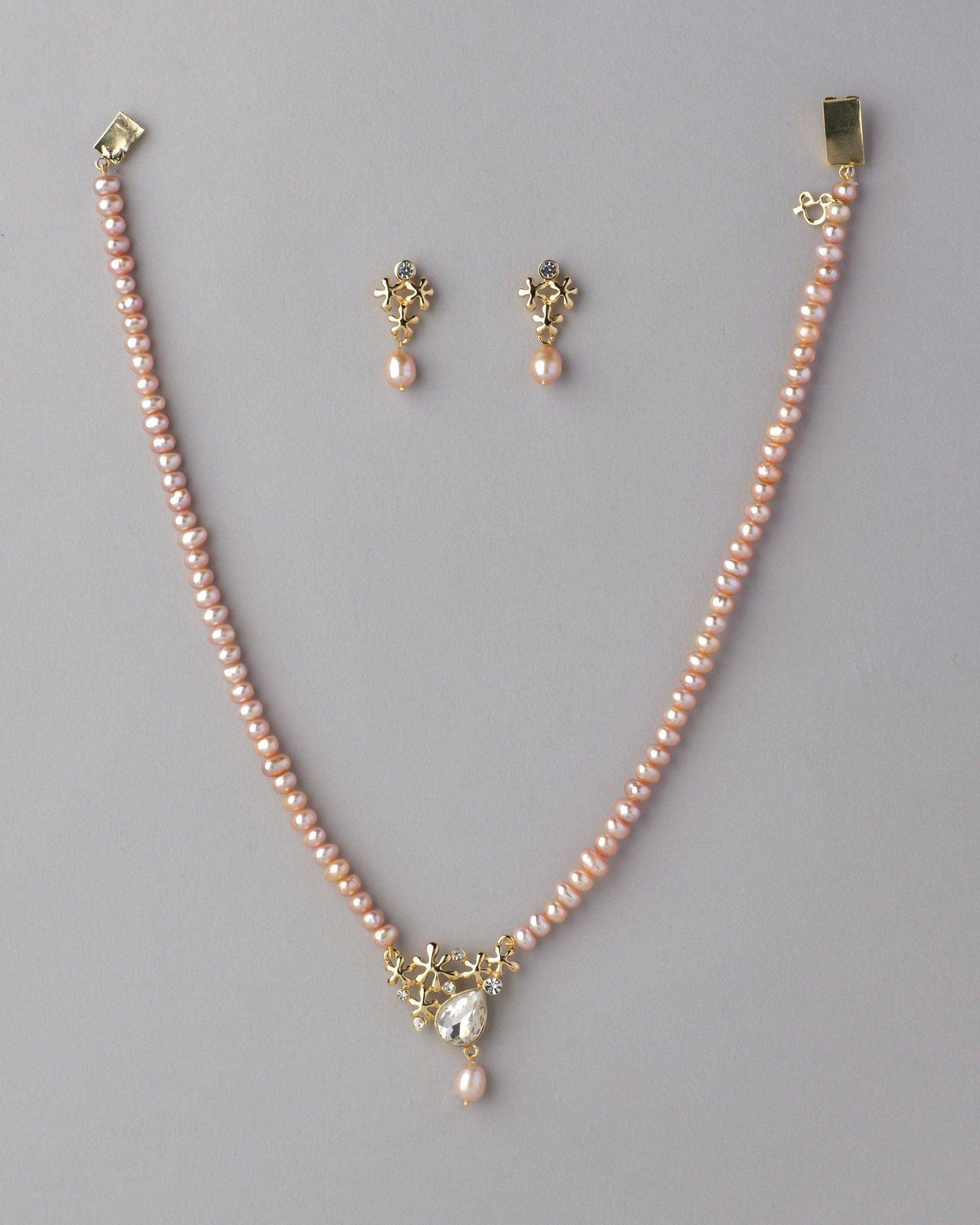 Beautiful Real Pearl Necklace Set - Chandrani Pearls
