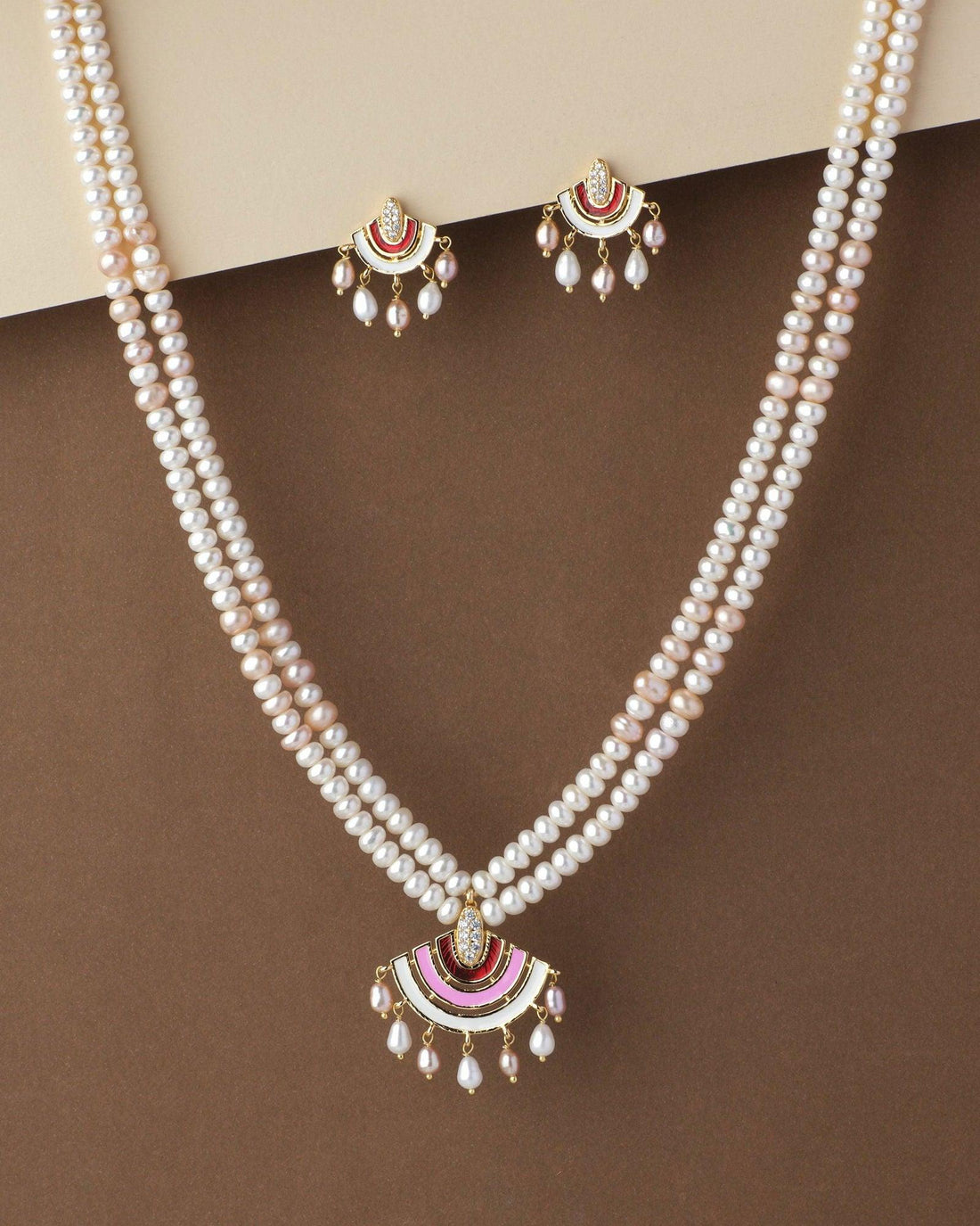 Beautiful Real Pearl Necklace Set - Chandrani Pearls