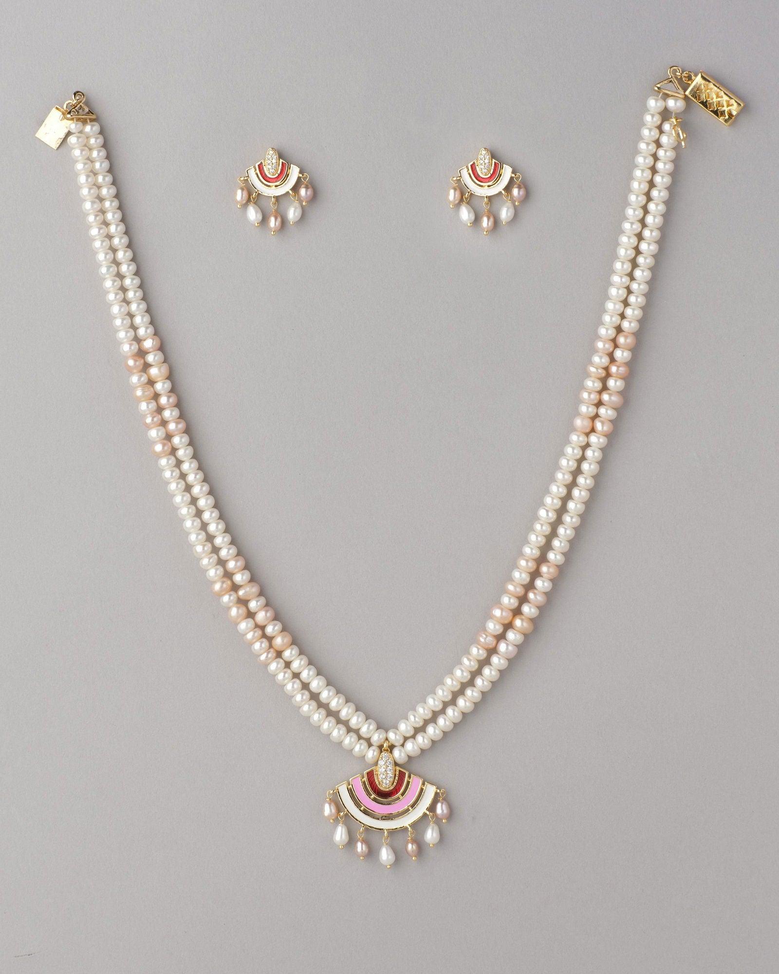 Beautiful Real Pearl Necklace Set - Chandrani Pearls