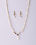 Beautiful Stone Studded Pearl Necklace Set - Chandrani Pearls