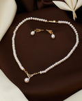 Beautiful Stone Studded Pearl Necklace Set - Chandrani Pearls