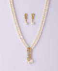 Beautiful Stone Studded Pearl Necklace Set - Chandrani Pearls