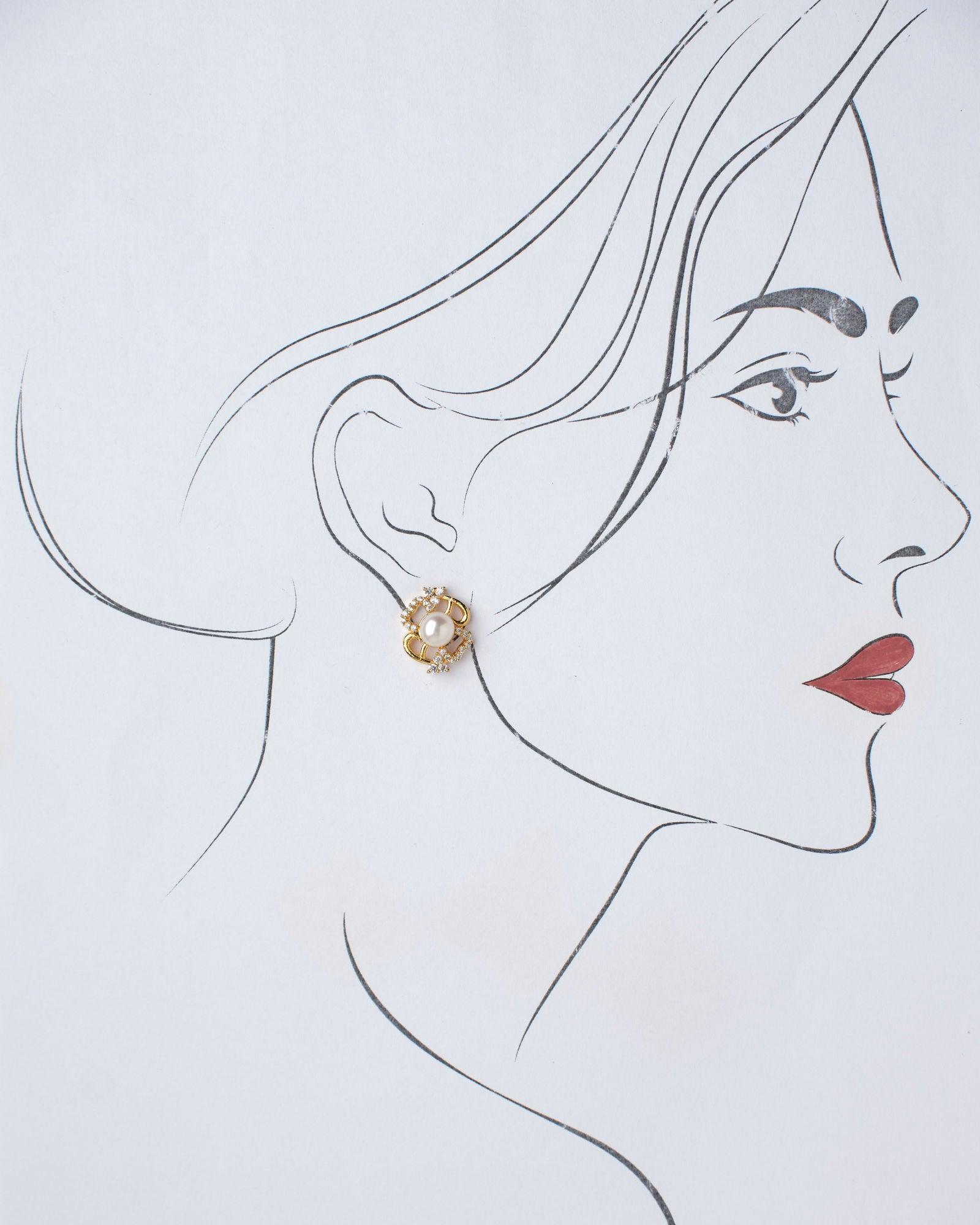 Beautiful Stud Pearl Earring - Chandrani Pearls