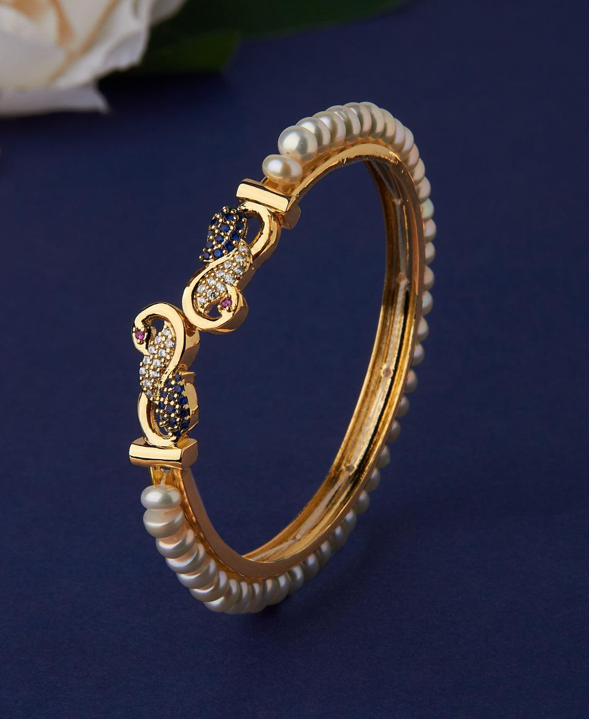 Beautiful and Classy Pearl Bangle - Chandrani Pearls