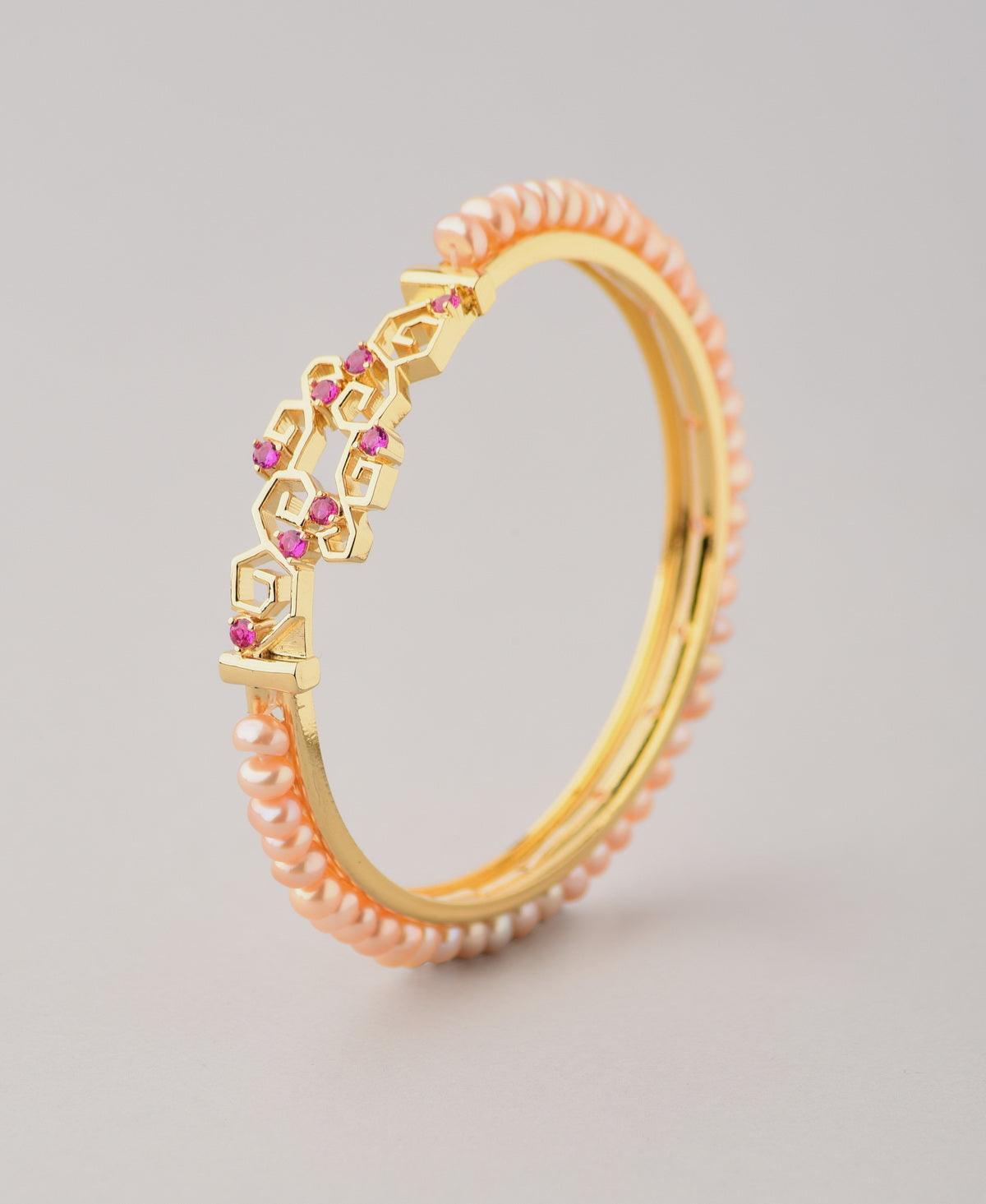 Beautiful and Classy Pearl Bangle - Chandrani Pearls