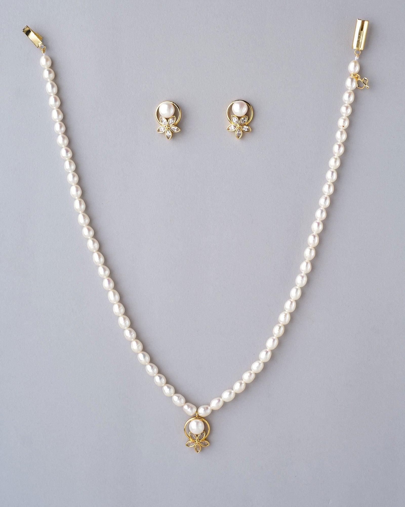 Blooming With Joy Pearl Necklace Set - Chandrani Pearls