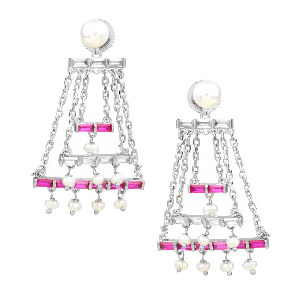 Blushing Double Drop Earring - Bold N' Italic