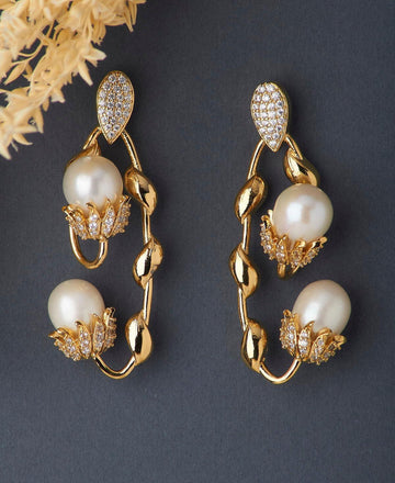 Chandbali And Pearl Jhumka - Chandrani Pearls