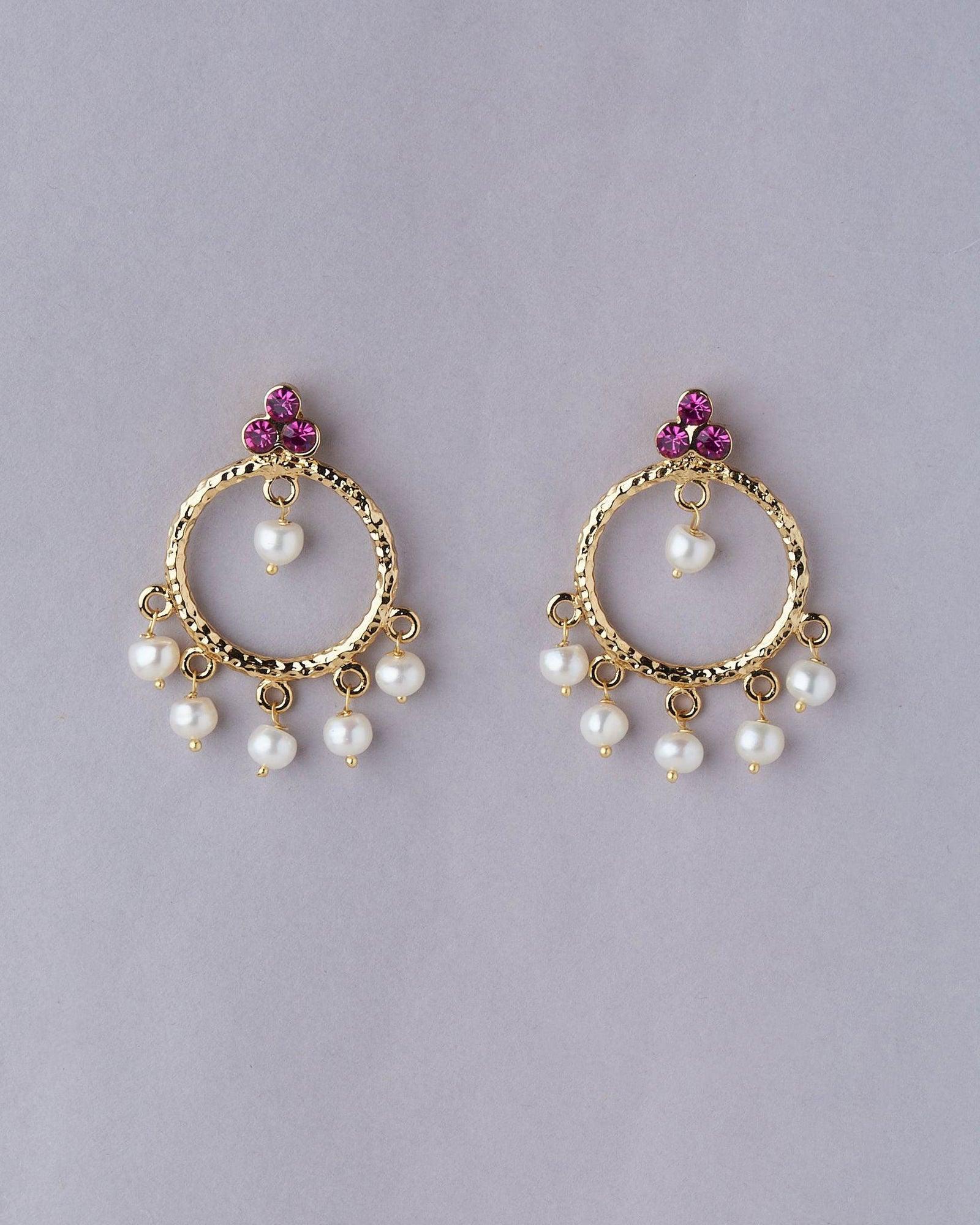 Chandbali And Pearl Jhumka - Chandrani Pearls